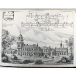 Three 19th century volumes of Architectural plates 'Public Buildings I', 'Churches' and '