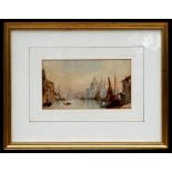 Attributed to George Frederick Watts (1817-1904) - Venetian Scene - watercolour, framed & glazed,