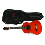 A full size Valencia Classical acoustic guitar, model TC14, serial no. 690716, in a padded case.