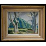 Roy Carnon (1911-2012) - The Park - signed lower right, oil on board, framed, 42 by 32cms (16.5 by
