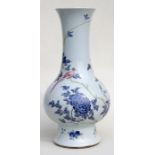A large Chinese vase decorated with chrysanthemums and birds, 45cms (17.75ins) high.Condition Report