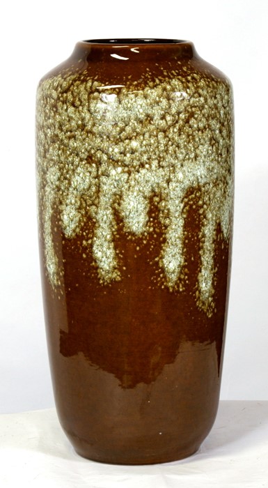 A West German pottery vase, numbered '51745' to underside, 46cms (18ins) high.