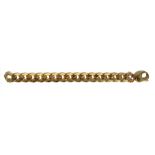 A gentleman's 9ct gold curb bracelet. 21cm (8.25 ins) long. 61.2g