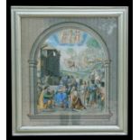 After Luini - Adoration of the Magi - Arundel Print Society chromolithograph, framed & glazed, 54 by