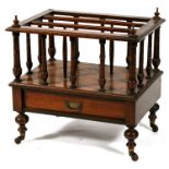 A late 19th century mahogany Canterbury.