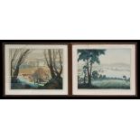 Concord and Cavendish Morton (1911-1979 and 1911-2015) - Rural Scenes - woodcut, signed in pencil to
