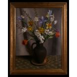 Gerald Trice Martin (1893-1961) - Still Life of Spring Flowers in a Jug - signed upper right, oil on