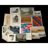 A quantity of various watercolour paintings including still life's and landscapes.