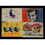 Four original 1960's film posters including The Naked Truth & Bandido