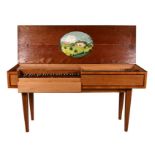 A James Mogford of Salisbury 20th century clavichord on stand, 163cms (64ins) wide.