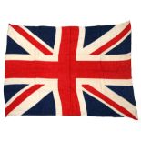 An early 20th century British Made printed cotton Union Jack flag. 91cms by 114cms (35.75ins by