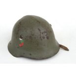 A WWII Bulgarian M36/C helmet.