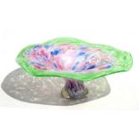 A large Art glass bowl, 37cms (14.5ins) diameter.