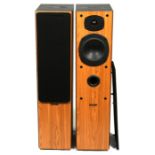 A pair of Tannoy Mercury M3 speakers, serial no. 236631P, 88cms (34.5ins) high.