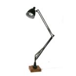 A Herbert Terry industrial anglepoise lamp.