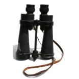 A pair of Barr & Stroud military issue binoculars, serial no. 55008, 23cms (9ins) high.