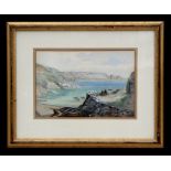Sarah Louisa Kilpack (1839-1909) - Guernsey Coastal Scene - signed lower right, watercolour,