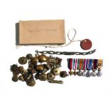 A WW2 RASC mounted group of Officers miniature dress medals including 39/45 Star, France & Germany