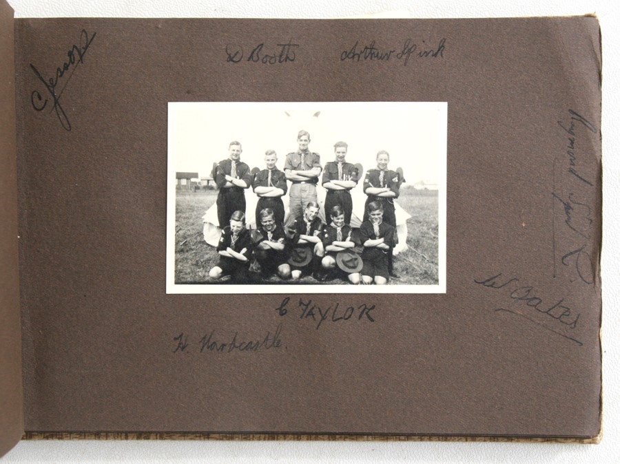 A 1930's photograph album containing photos of a Scout camp. - Image 3 of 3