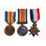 A WW1 medal trio named to 1007 Driver A Allen of the Royal Field Artillery