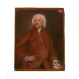 18th century school - Portrait of a Gentleman - indistinctly signed lower right, pastel, unframed,