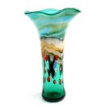A large modern Art glass vase, 41cms (16ins) high.