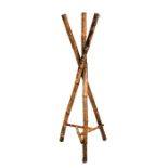A Victorian bamboo jardiniere stand, 116cms (45.75ins) high.