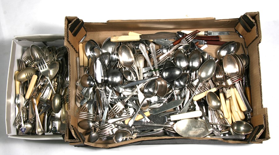 A quantity of silver plated and other flatware