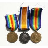 A WW1 Somerset Light Infantry Victory Medal named to 20374 Private S Pitter together with a WW1