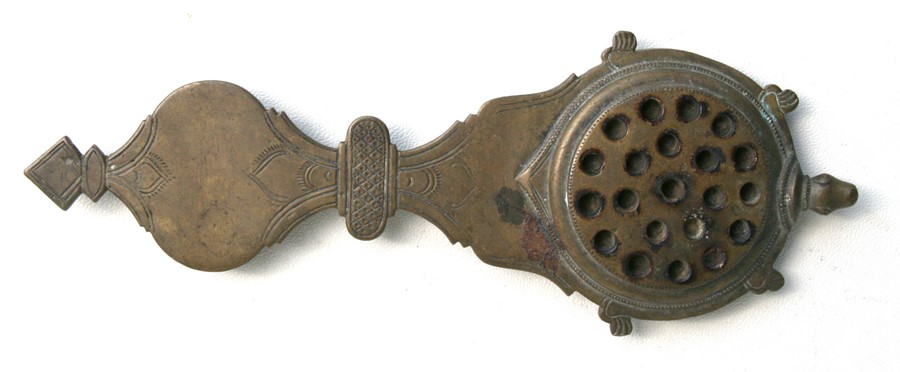 A 19th century Indian pastille burner, 23cms (8.75ins) long.