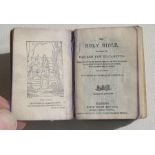 A miniature Victorian Bible. 4.5cms (1.75ins) by 3cms (1.125ins) by 2cms (0.75ins) thick