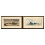 Attributed to Philip H Rideout (1850-1920) - a pair of coaching scenes, indistinctly signed,
