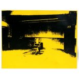 * Paul Stephenson (modern British), an Andy Warhol inspired silk screen print - Electric Chair -