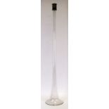 A very large glass flute probably from a centre piece, 119cm ( 47 ins) high.