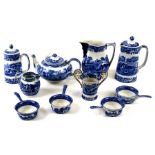 A quantity of Copeland Spode Italian pattern ceramics to include tea pot and jugs.