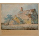 Joseph Barber - Cottage in a Landscape - signed in pencil to margin, watercolour, unframed, 20 by