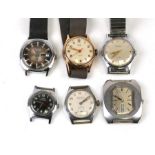A quantity of mid to late 20th century gentleman's wristwatches to include a Rotary Automatic with