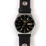 A 1970's gentleman's Seiko Automatic wristwatch with day/date aperture.