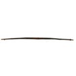 An Asian bamboo archer's bow, 157cms (62ins) long.