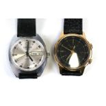 A Vintage Sekonda alarm gentleman's wristwatch; together with a Sekonda Automatic wristwatch with
