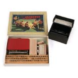 A mid 20th century Jamboree printing set; together with a desk seal (2).