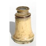 A 19th century ivory monocular, 7cms (2.75ins) high.