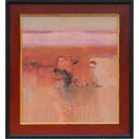 Jerry Dudgeon - The Road to Rissani - signed & dated 2003 to verso, oil on canvas, framed, 50 by