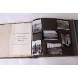 Three early 20th century photograph albums including some military photographs and ephemera.
