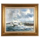 William H Isaacs - Dartmouth 1880 - seascape, signed and dated '82 lower right, oil on canvas,