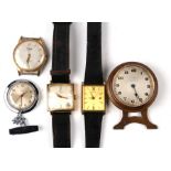 A quantity of gentleman's vintage watches.