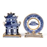 Two Davenport porcelain menu holders, design no. 6021 6028.