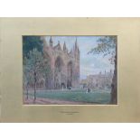 Harry Goodwin (1842-1925) - Peterborough Cathedral - monogrammed and dated 1913 lower left,