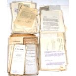 A large quantity of ephemera relating to the Earl of Malmsbury Estates, Hurn, Christchurch,