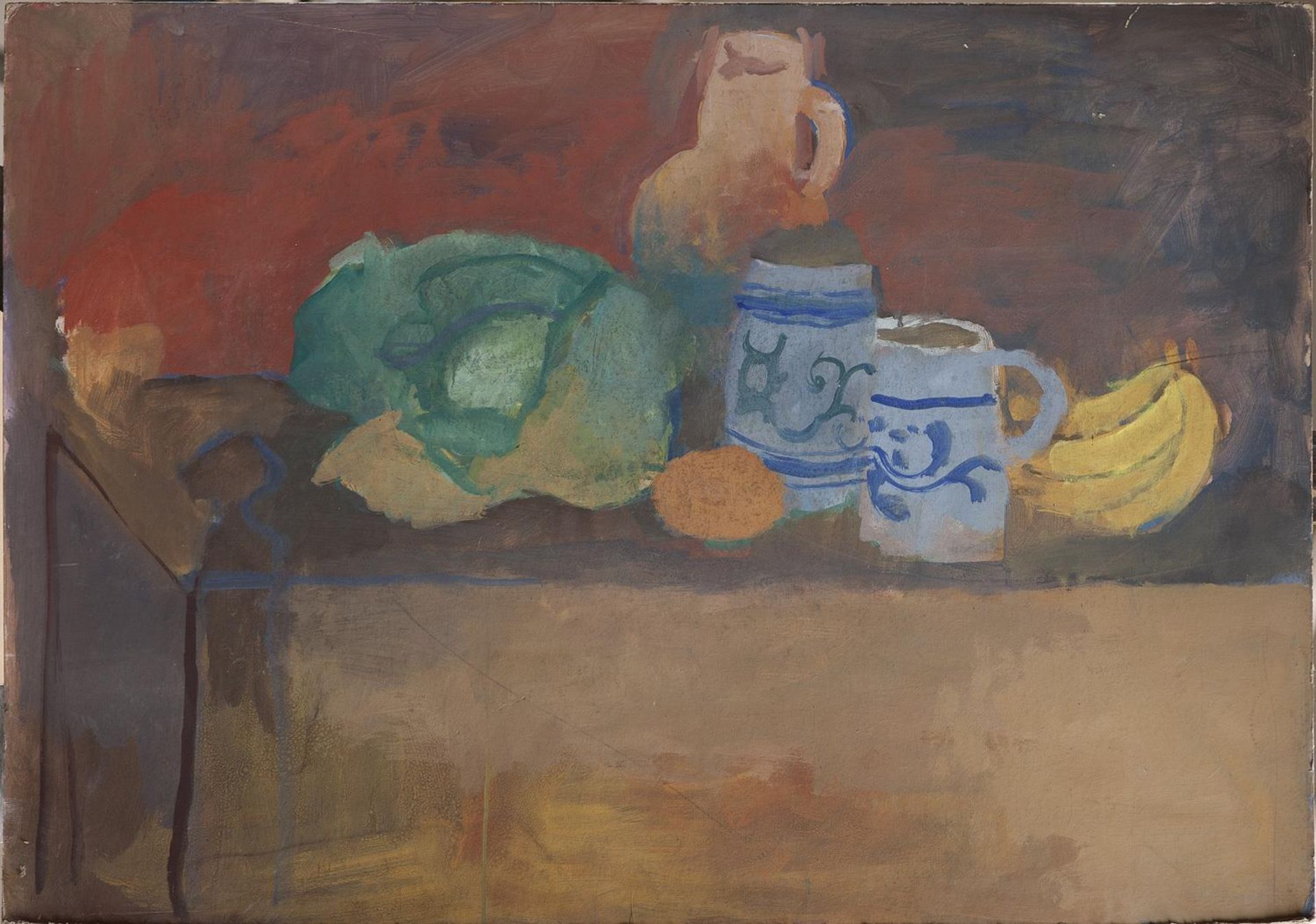 Jean LANGLOIS (8 mars 1923-15 janvier 2014) - « Chou, bananes, poterie et pots à [...]